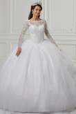 long sleeves quinceanera dress by fiesta gowns 56424