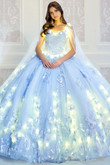 V-neck Princesa Quinceanera Dress PR22021