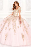Queen Anne Neckline Princesa Quinceanera Dress PR22025