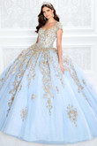 short sleeves princesa quinceanera ball gown by ariana vara PR22025 short sleeves princesa quinceanera ball gown by ariana vara PR22025