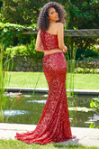 Two Piece Sequin Prom Dress Morilee 47023