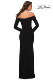 Long Sleeve Off Shoulder La Femme Prom Dress 29377