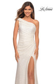 La Femme Prom Dress in White