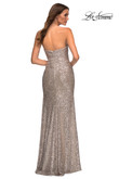 La Femme Prom Dress in Champagne