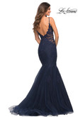 La Femme Prom Dress in Navy