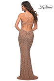 Ruched Bust Sequin La Femme Prom Dress 29949