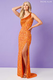 Tangerine fringe dress rachel allan 70198