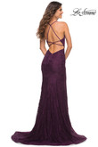 V-Neck Lace La Femme Prom Dress 30442