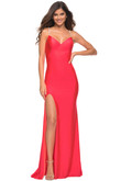 V-neck jersey prom dress la femme 30602