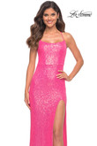 Scooped Sequin La Femme Prom Dress 30615
