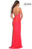 La Femme Prom Dress in Neon Coral