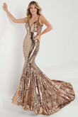 rose gold liquid sequins tiffany dress 16928