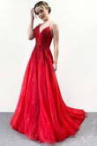 V-neck A-line Prom Dress Christina Wu 16953