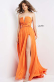 Goddess Strapless Chiffon Jovani Prom Dress 05971