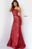 Fit & Flare One Shoulder Prom Dress by Jovani 06017