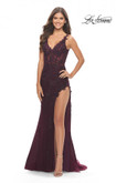 La Femme Prom Dress in Dark Berry La Femme Prom Dress in Dark Berry
