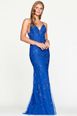 V-neck Fitted Faviana Prom Dress S10509