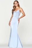 V-neck Fitted Faviana Prom Dress S10641