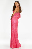 One Long Sleeve Sequin Ashley Lauren Prom Dress 1977