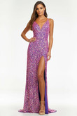 Plunging Sweetheart Prom Dress by Ashley Lauren 11037