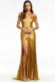 Bodycon Liquid Beaded Pageant Dress by Ashley Lauren 11157
