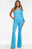 Flare-Leg Style Prom Jumpsuit by Ashley Lauren 11168