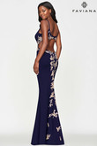 V-neck Fitted Faviana Prom Dress S10668