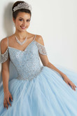 Cold Shoulder Fiesta Quinceanera Dress 56439