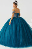 Cold Shoulder Fiesta Quinceanera Dress 56439