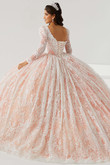 V-neck Quinceanera Collection Ball Gown Dress 26005