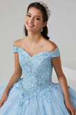 Off The Shoulder Quinceanera Collection Ball Gown Dress 26010