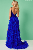 Feathered V-Neck by Rachel Allan Prom Dress 70427