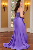 Strapless Jersey Rachel Allan Plus Size Prom Dress 70305W