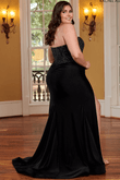Strapless Jersey Rachel Allan Plus Size Prom Dress 70305W