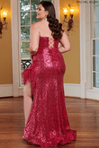 Rachel Allen Prom Dress in Fuchsia 
