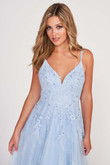 Ellie Wilde Prom Dress in Light Blue 