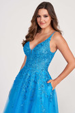Ellie Wilde Prom Dress in Ocean Blue 