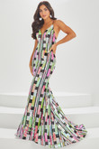 V-Neck Sequin Tiffany Designs Prom Dress 16001