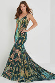Trumpet V-Neck Tiffany Designs Prom Dress 16019