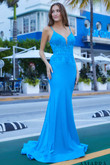 V-neck Fitted Amarra Prom Dress 88626