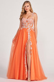 Glittering Floral Lace Colette by Mon Cheri Prom Dress CL2020