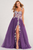 Glittering Floral Lace Colette by Mon Cheri Prom Dress CL2020
