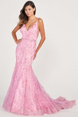 Lace Contrast Colette by Mon Cheri Prom Dress CL2021