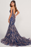 Lace Contrast Colette by Mon Cheri Prom Dress CL2021