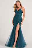 Glittery Sequined Colette by Mon Cheri Prom Dress CL2024
