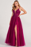 Plunging A-Line Colette by Mon Cheri Prom Dress CL2025