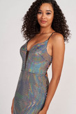 Holographic Sweetheart Colette by Mon Cheri Prom Dress CL2071
