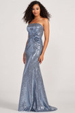 Beaded Floral Sequin Colette Prom Dress CL2075