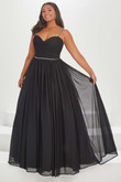 Chiffon A-Line Tiffany Designs Plus Size Prom Dress 16036
