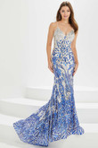Sequin Trumpet Tiffany Designs Prom Dress 16023